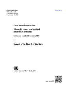 General Assembly Official Records Sixty-ninth Session Supplement No. 5H  United Nations Population Fund