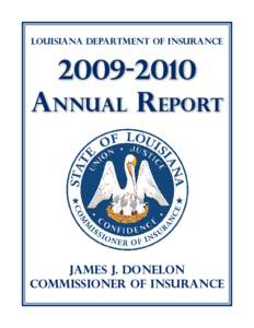 Louisiana Department of Insurance[removed]ANNUAL REPORT  James J. Donelon