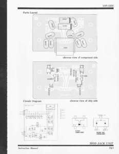 VXR-5000 Repeater Manual Chapter 7J MOD JACK Unit