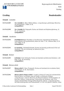 Regierungsbezirk Mittelfranken Roth Greding