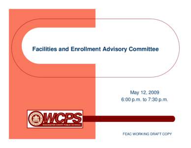 Washington County Board of Education and Facilities and Enrollment Advisory Committee