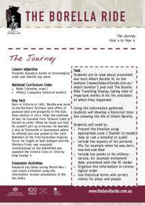 The Journey  Year 4 to Year 6 The Journey Lesson objective