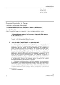 Working paper 12 Distr.: General 18 April 2012 Original: English  Economic Commission for Europe
