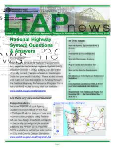 Winter/Spring[removed]Local Technical Assistance Program in Washington State National Highway System Questions