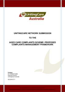 Submission to the Inquiry into Planning Options and Services for People Ageing with a Disability