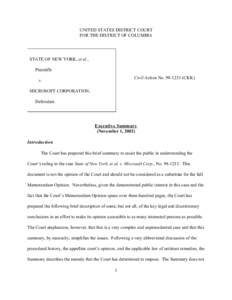 UNITED STATES DISTRICT COURT FOR THE DISTRICT OF COLUMBIA STATE OF NEW YORK, et al., Plaintiffs Civil Action No[removed]CKK)