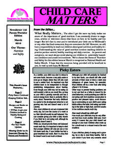 Child Care  Matters Newsletter 135