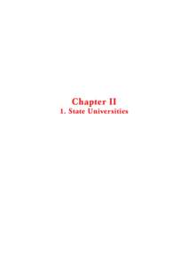 Chapter II  1. State Universities Budapesti University of Economic Sciences and Public Administration