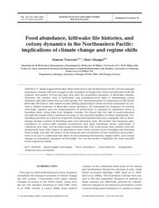 MARINE ECOLOGY PROGRESS SERIES Mar Ecol Prog Ser Vol. 515: 251–263, 2014 doi: meps10994