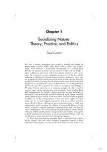 Green politics / Environment / Anthropology / Environmental social science / Social nature / Noel Castree / Human nature / Deep ecology / Ecocentrism / Science / Academia / Human geography