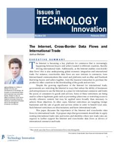 Number 22  February 2013 The Internet, Cross-Border Data Flows and International Trade