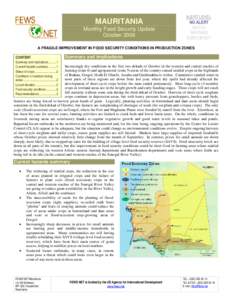 Brakna Region / Mauritania / Assaba Region / Food security / Sorghum / Hodh El Gharbi Region / Food and drink / Earth / Africa