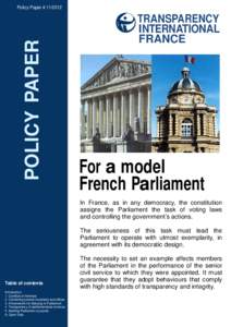 Policy Paper Parlement - version finale - ENG