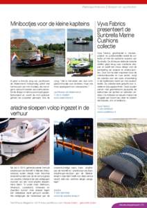 Watersportnieuws | Sloepen en sportboten  Minibootjes voor de kleine kapiteins Al jaren is Arie de Jong van Jachthaven de Watervriend hobbymatig actief met