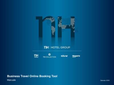 Business Travel Online Booking Tool Manuale Gennaio 2018  Agenda