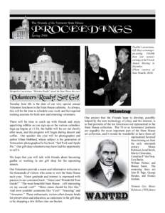 The Friends of the Vermont State House  PROCEEDINGS Spring[removed]Pauline Letourneau,