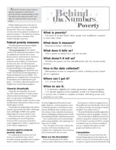 Welfare economics / Federal assistance in the United States / Sociology / Poverty thresholds / Poverty in the United States / Income deficit / Income tax in the United States / Social Security / Supplemental Nutrition Assistance Program / Socioeconomics / Economics / Poverty