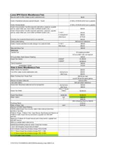 Lewes BPW Electric Miscellaneous Fees Security Light monthly charge (current customers only) $8.00  Electric Residential advance payment deposit - Tenant