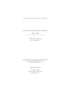 Leason Adams / State functions / Temperature / Geology / Thermodynamic equilibrium / John Bodkin Adams / Adams /  Massachusetts / Properties of water / Chemistry / Thermodynamics / Physics