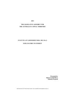 STATUTE LAW (MISCELLANEOUS PROVISIONS) BILL 2000