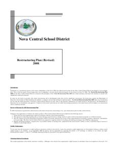 Nova Central School District  Restructuring Plan (Revised[removed]Introduction