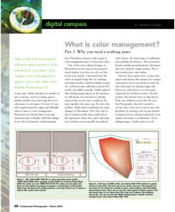 digital compass  BY ANDREW RODNEY What is color management? Part 3: Why you need a working space