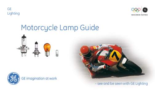 GE Lighting Motorcycle Lamp Guide  - see and be seen with GE Lighting