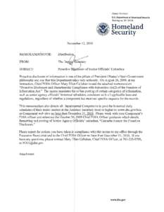 DeputySecretary U.S. Department of Homeland Security Washington, DC[removed]Homeland Security