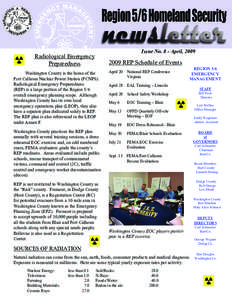 Issue No. 8 - April, 2009  Radiological Emergency Preparedness[removed]REP Schedule of Events