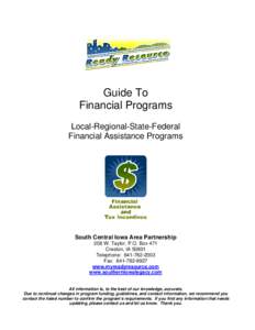 Microsoft Word - Ready Resource_FinancialAssistancePrograms 0910.doc