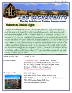 Sacramento /  California / AEG / Clarence King / California State University /  Sacramento