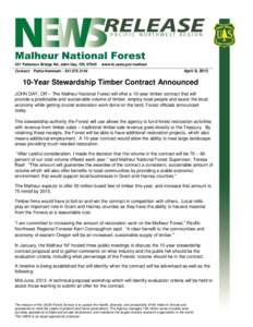 United States Forest Service / Eastern Oregon / Oregon / Geography of the United States / Malheur National Forest