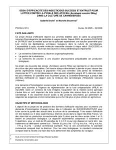 LE VIRUS DE L’ANEMIE AVIAIRE : SA DETECTION ET SES EFFETS SUR L’IMMUNITE DU POUSSIN