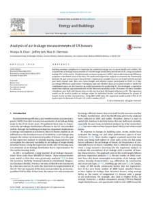 Energy and Buildings[removed]–625  Contents lists available at ScienceDirect Energy and Buildings journal homepage: www.elsevier.com/locate/enbuild