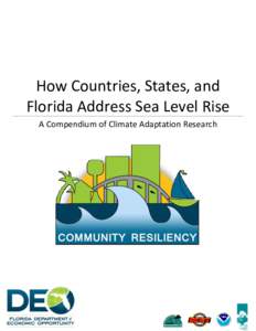 How Countries, States, and Florida Address Sea Level Rise A Compendium of Climate Adaptation Research Contents FLORIDA: GENERAL RESEARCH & PLANNING .......................................................................