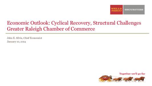 Economic Outlook: Cyclical Recovery, Structural Challenges Greater Raleigh Chamber of Commerce John E. Silvia, Chief Economist January 10, 2014  Where Are We Now?