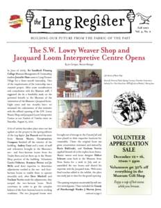 Weaving / Jacquard loom / Local government in the United Kingdom / Loom / Peterborough / Local government in England / Lang Pioneer Village Museum / Technology