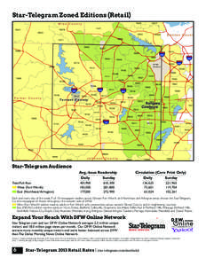 2013 Fort Worth Star-Telegram Retail Advertising Ratebook - EDITIONS MAP