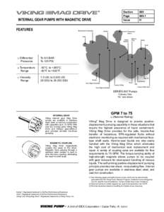 ®  INTERNAL GEAR PUMPS WITH MAGNETIC DRIVE FEATURES  Bearing Carrier Assembly