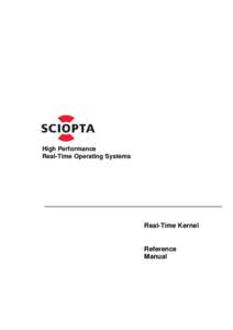 High Performance Real-Time Operating Systems Real-Time Kernel  Reference