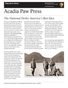 Education News  National Park Service U.S. Department of the Interior Acadia National Park