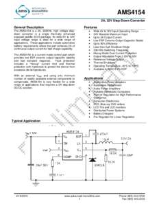 AMS4154 2A, 32V Step-Down Converter General Description