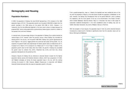 Demography and Housing  From a spatial perspective, map no. 4 depicts the lopsided east west residential status of the