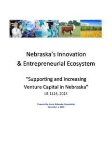 1. 1. Nebraska’s Innovation & Entrepreneurial Ecosystem “Supporting and Increasing