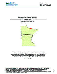 Rainy Lake Watershed (MN) HUC: [removed]