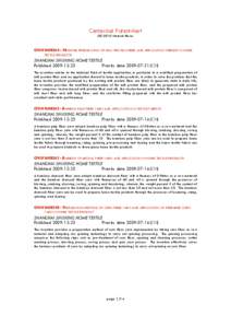 Centexbel PatentAlert[removed]Natural fibres CN101608364 - MODIFIED PREPARATION OF MILK PROTEIN FIBER AND APPLICATION THEREOF IN HOME TEXTILE PRODUCTS