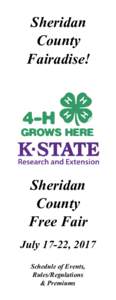 Sheridan County Fairadise! Sheridan County