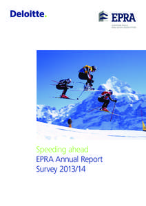 Speeding ahead EPRA Annual Report Survey Contents