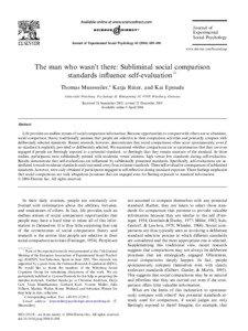 Journal of Experimental Social Psychology