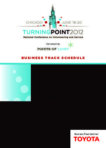 Convened by  BUSINESS TRACK SCHEDULE Business Track Sponsor